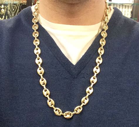 gucci puff link chain